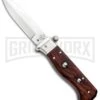 AGA Campolin Piccolo Cocobolo Italian Automatic Knife - Satin Plain