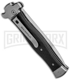 AGA Campolin Zero Carbon Fiber Leverlock Automatic Knife - Bayo Satin Plain 8 AGA Campolin Zero Carbon Fiber Leverlock Automatic Knife - Bayo Satin Plain -Grindworx AGA Campolin Zero CF LL Bayo BP 30461 jr side large