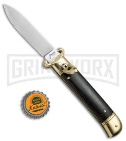 AKC 8" Shot Shell Puller Lever Lock Ebony W/ Brass Automatic Knife - Flat Plain 9 AKC 8" Shot Shell Puller Lever Lock Ebony W/ Brass Automatic Knife - Flat Plain -Grindworx AKC 8in Shot Puller LL Ebony Wood Brass BP 19885 jr bottlecap large