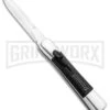 AKC Concord Polish/Black OTF Automatic Knife - Dagger Satin Plain