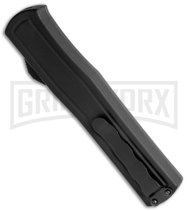 AKC F-20 Black CF D/A OTF Automatic Knife - Spear Point Satin Plain 5 AKC F-20 Black CF D/A OTF Automatic Knife - Spear Point Satin Plain - Image 3