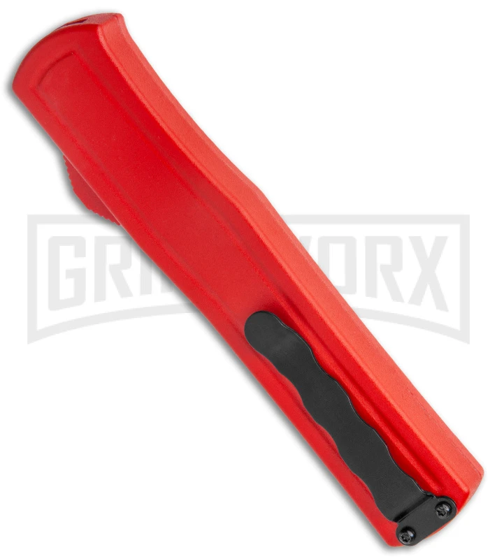 AKC F-20 Red D/A OTF Automatic Knife - Satin Plain 5 AKC F-20 Red D/A OTF Automatic Knife - Satin Plain - Image 3
