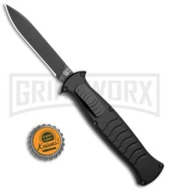 AKC X-treme EVO Black OTF Automatic Knife W/ Pocket Clip - Black Plain 10 AKC X-treme EVO Black OTF Automatic Knife W/ Pocket Clip - Black Plain -Grindworx AKC X treme EVO OTF Auto Black Black BHQ 105415 jr bottlecap large
