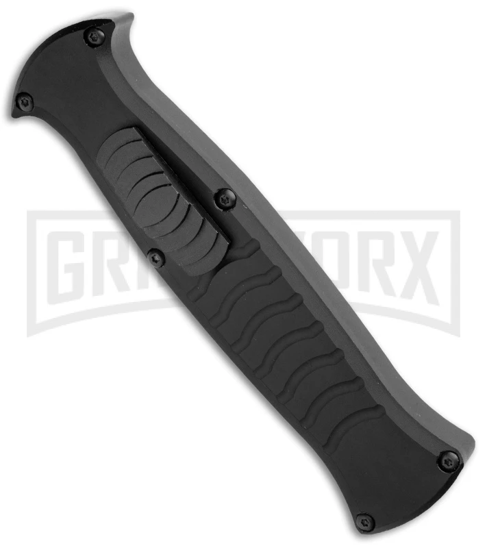 AKC X-treme EVO Black OTF Automatic Knife W/ Pocket Clip - Black Plain 4 AKC X-treme EVO Black OTF Automatic Knife W/ Pocket Clip - Black Plain - Image 2