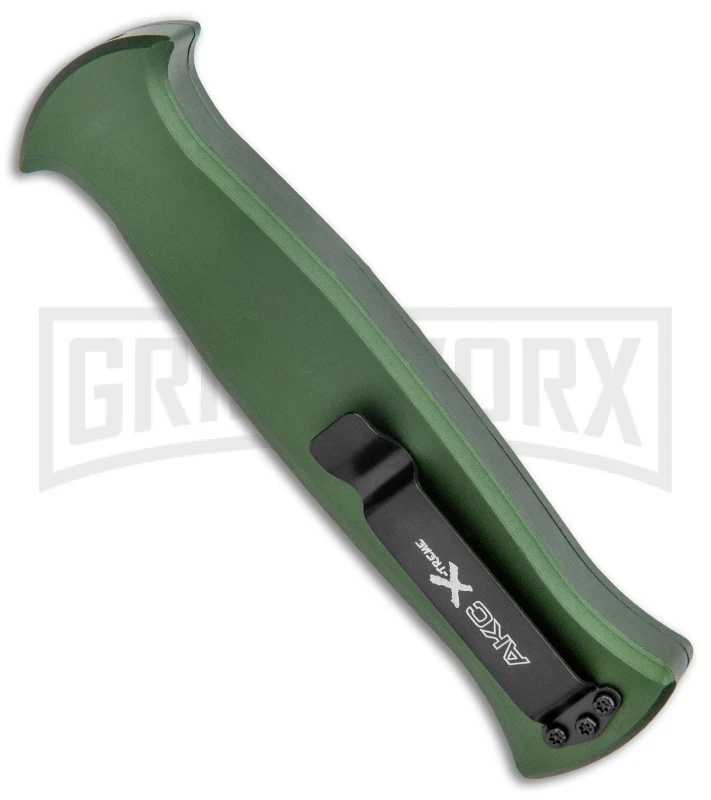 AKC X-treme EVO Green OTF Automatic Knife - Satin DE Dagger 5 AKC X-treme EVO Green OTF Automatic Knife - Satin DE Dagger - Image 3