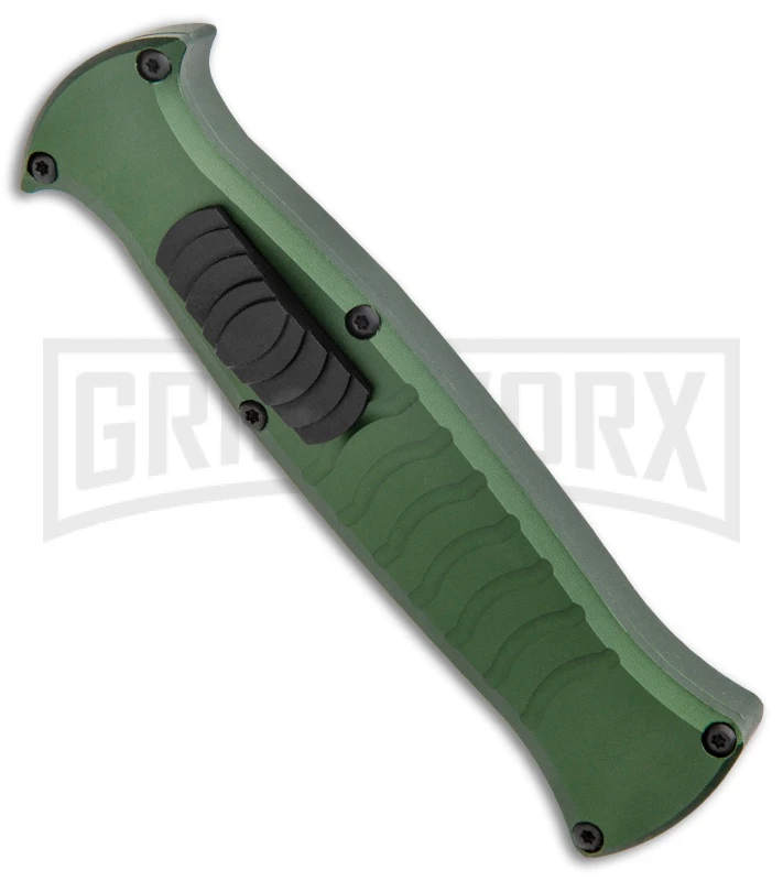 AKC X-treme EVO Green OTF Automatic Knife - Satin DE Dagger 4 AKC X-treme EVO Green OTF Automatic Knife - Satin DE Dagger - Image 2