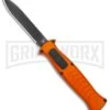 AKC X-treme EVO Orange OTF Automatic Knife - Black Plain -Grindworx AKC X treme Evo Auto Orange Black BHQ 105416 jr large