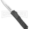 Atomic Slim Dagger Black OTF Automatic Knife - Satin Serr 2 Atomic Slim Dagger Black OTF Automatic Knife - Satin Serr -Grindworx Atomic Dagger Black OTF Automatic Knife Satin Serr GX 35616 LS large