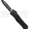 Atomic Defender Large OTF Automatic Knife Black - Two Tone Dagger