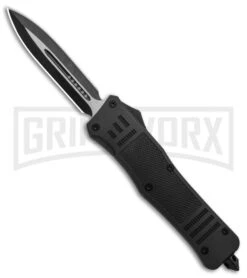 Atomic Defender Large OTF Automatic Knife Black - Two Tone Dagger