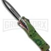 Atomic Defender Large OTF Automatic Knife Green Warhawk - Two Tone Dagger -Grindworx Atomic Defender Large OTF Auto Green Warhawk TT Dagger GX 37732 jr large