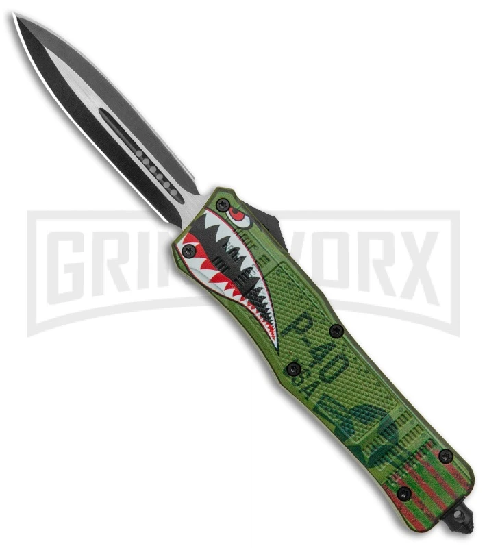Atomic Defender Large OTF Automatic Knife Green Warhawk - Two Tone Dagger 3 Atomic Defender Large OTF Automatic Knife Green Warhawk - Two Tone Dagger
