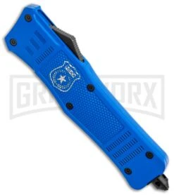 Grindworx -Grindworx Atomic Defender Large OTF Auto Police Blue TT Dagger GX 37202 jr spine large