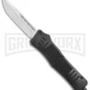 Atomic Defender Medium OTF Automatic Knife Black - Satin Drop Point -Grindworx Atomic Defender Medium OTF Auto Black Satin DP GX 35866 jr large