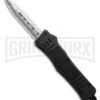 Atomic Defender Mini OTF Automatic Knife Black - Damascus Dagger Plain