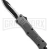 Atomic Defender Mini OTF Automatic Knife Gray - Two Tone Recurve -Grindworx Atomic Defender Mini OTF Automatic Knife Gray Two Tone Recurve GX 38809 td large