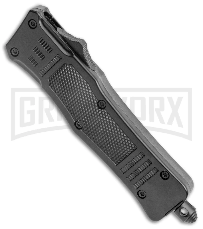 Atomic Defender Mini OTF Automatic Knife Black - Two Tone Drop Point 4 Atomic Defender Mini OTF Automatic Knife Black - Two Tone Drop Point - Image 2