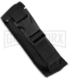 Atomic Defender Large OTF Automatic Knife Black - Serr Two Tone Tanto -Grindworx Atomic Defender OTF Tanto Black TT Serr 6PA21 55F BP 19787 jr case large