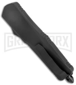 Atomic Lance Tanto Black OTF Automatic Knife - Two Tone Serr 9 Atomic Lance Tanto Black OTF Automatic Knife - Two Tone Serr -Grindworx Atomic Lance Tanto Black OTF Auto TT Serr GX 19199 jr side large