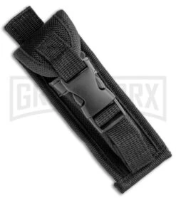 Atomic Defender Mini OTF Automatic Knife Gray - Two Tone Drop Point -Grindworx Atomic Mini Defender DP Gray OTF Auto TT GX 35896 jr sheath large