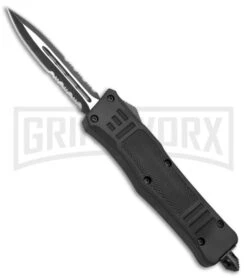 Atomic Defender Mini OTF Automatic Knife Black - Serr Two Tone Dagger