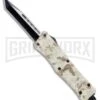 Atomic Defender Mini OTF Automatic Knife Tan Digi Camo - Two Tone Tanto -Grindworx Atomic Mini Defender Tan Digi Camo OTF Black Plain DFMDEST BP 21649 jr large