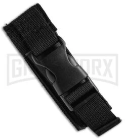 Atomic Shield Dagger Black OTF Automatic Knife - Plain -Grindworx Atomic Shield Dagger Black TT Serr BP 19057 jr sheath large