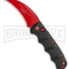 Boker Kalashnikov Black Widow Automatic Knife - Hawkbill Red Plain