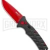 Boker Plus Black Widow Strike Automatic Knife - Drop Point Red