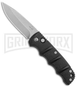 Boker Kalashnikov Black Automatic Knife - Drop Point Bead Blast Plain