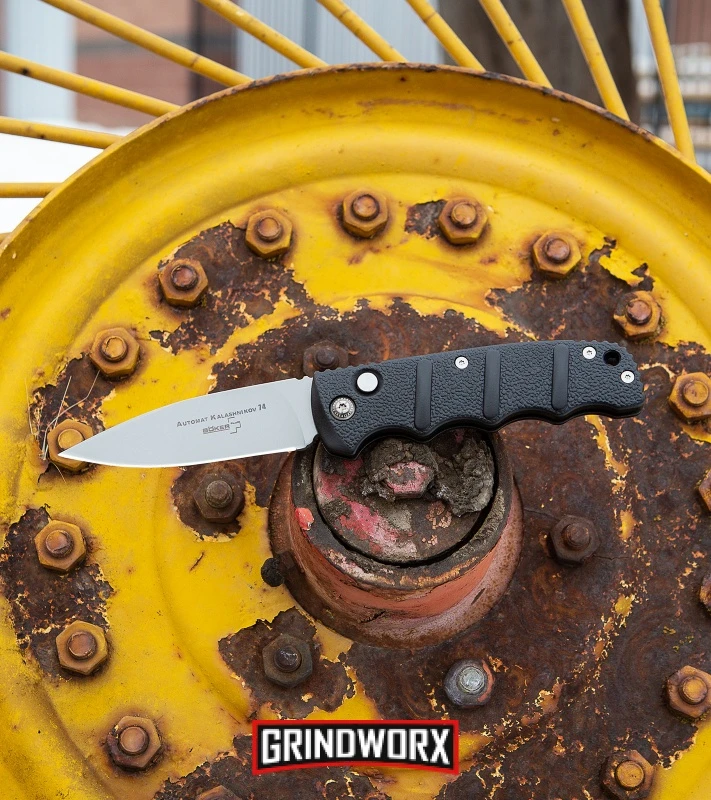 Boker Black Kalashnikov Automatic Knife - Black Serr Tanto 8 Boker Black Kalashnikov Automatic Knife - Black Serr Tanto - Image 6