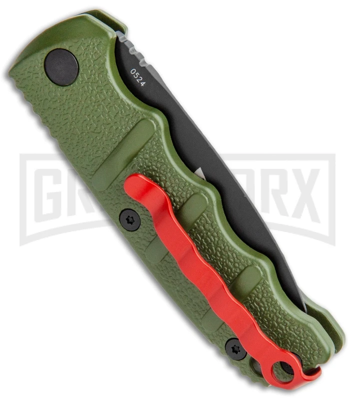 Boker Mini Kalashnikov Warhawk Automatic Knife Green - D2 Black Plain 5 Boker Mini Kalashnikov Warhawk Automatic Knife Green - D2 Black Plain - Image 3