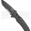 Boker Plus Strike Automatic Knife - Tanto Black Serrated