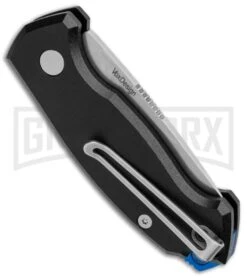Boker Vox Kompakt CA Legal Automatic Knife - Drop Point Stonewash Plain -Grindworx Boker Vox Kompakt CA Legal Auto Knife SW 01BO625NSOI BHQ 95713 jr side 1 large