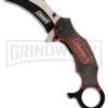 Coleman Raptor Talon Red G-10 Spring Assisted Karambit Knife - Two-Tone Plain