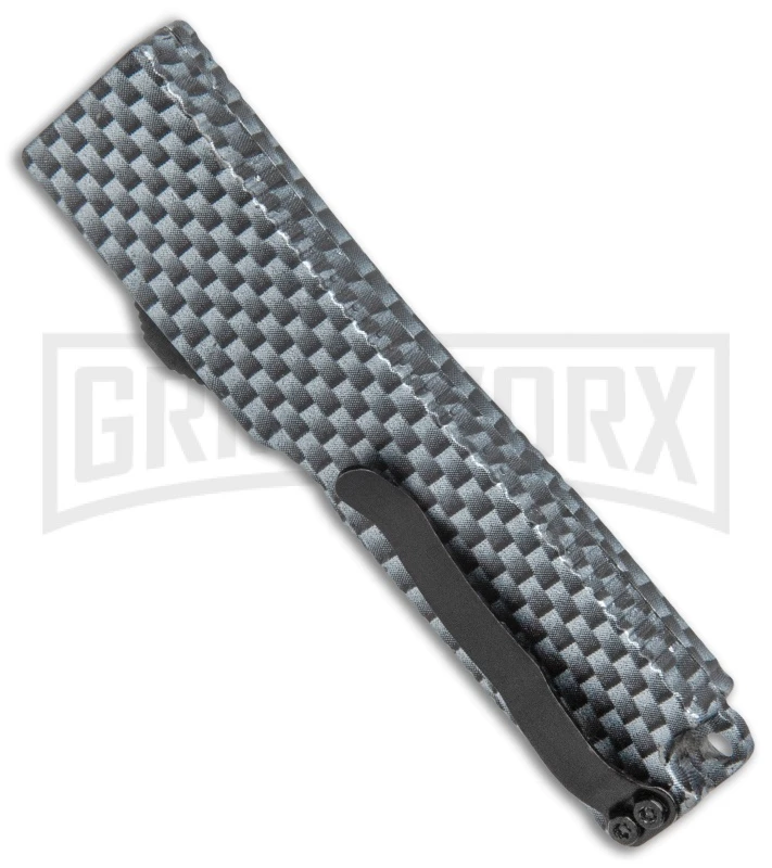Firecracker Mini Sim. Carbon Fiber D/A OTF Automatic Knife - Black Dagger 5 Firecracker Mini Sim. Carbon Fiber D/A OTF Automatic Knife - Black Dagger - Image 3