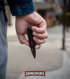 Kershaw Launch 4 Purple Automatic Knife CA Legal - Black Plain -Grindworx Kershaw Launch 4 CA Legal Automatic Knife Black 7500BL BHQ 34416 lifestyle web large 1