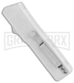 Lightning White D/A OTF Automatic Knife - Two-Tone Plain -Grindworx Lightning White DA OTF Auto TT Plain GX 31872 jr side large