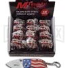 M-Tech USA The States 12-Pack W/Display Manual Folding Knife - Satin Plain