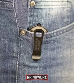 Smith & Wesson Spring Assisted Finger Actuator Spear Point OTF Knife - Black -Grindworx MP OTF Spring Assisted Spear Point Knife Gray Black BHQ 80731 kp in pocket web large