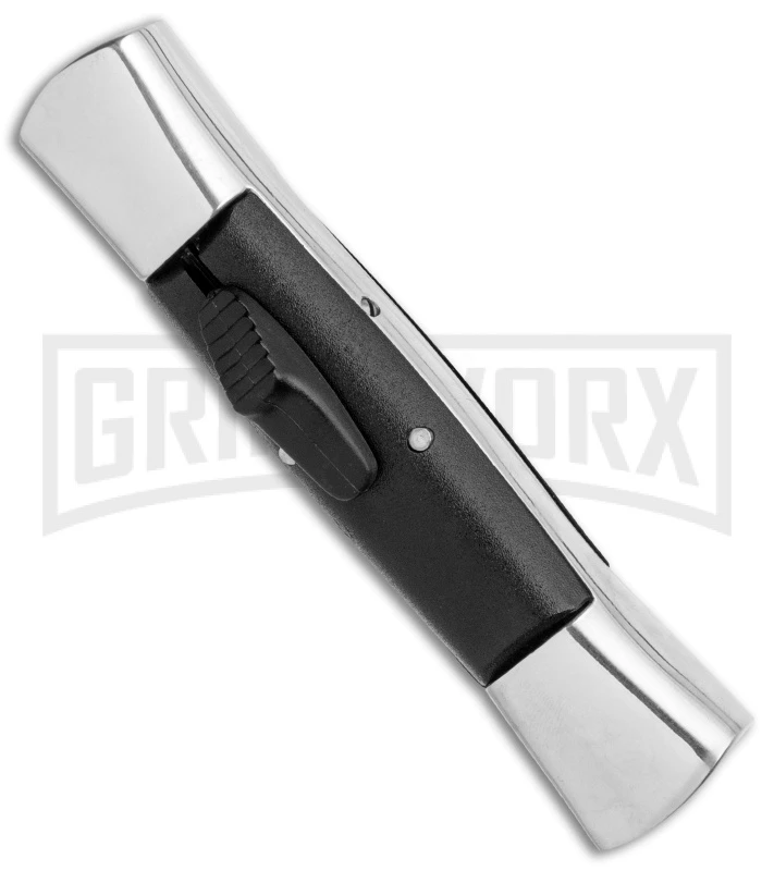 AKC 007 Concord Black OTF Automatic Knife Gray/Black - Spear Point Satin 4 AKC 007 Concord Black OTF Automatic Knife Gray/Black - Spear Point Satin - Image 2