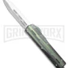 No Limit Night Stalker II Green D/E OTF Automatic Knife - Satin Plain M390