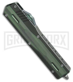 No Limit Night Stalker II Green D/E OTF Automatic Knife - Satin Plain M390 6 No Limit Night Stalker II Green D/E OTF Automatic Knife - Satin Plain M390 -Grindworx No Limit Night Stalker II Green DE OTF AK Satin Plain M390 GX 41819 td spine large