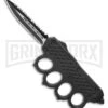 OTF Automatic Knuckle Knife - Dagger Full Serr Two-Tone