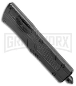 Grindworx -Grindworx Rumble Slim Black DA OTF Auto Textured Scales Tanto TT GX 25392 jr spine large