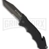 Smith & Wesson Border Guard SWBG2TSW G-10 Manual Folding Knife - Black Serr