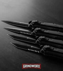 Smith & Wesson Spring Assisted Finger Actuator Spear Point OTF Knife - Black -Grindworx Smith Wesson OTF Assist Finger Actuator SWOTF9 B BHQ 67476 BS BHQ 67475 TB BHQ 67477 TBS BHQ 67474 jr lifestyle large