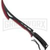 Z-Hunter Annihilator Black/Red Machete - Two-Tone Serr