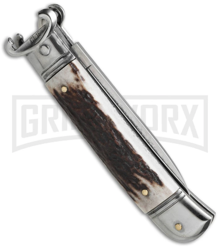 AKC 8" Shot Shell Puller Stag Horn Lever Lock - Satin Plain 4 AKC 8" Shot Shell Puller Stag Horn Lever Lock - Satin Plain - Image 2