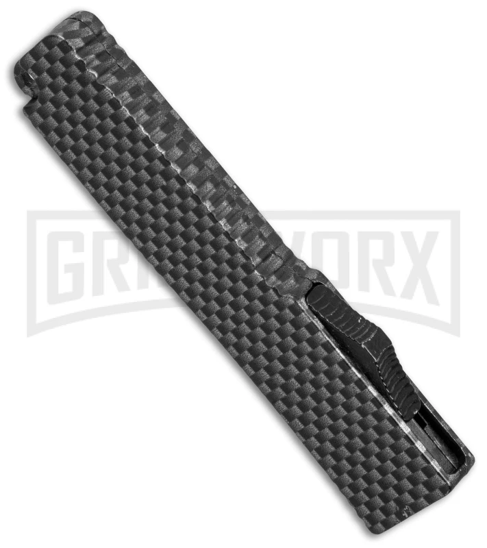 Firecracker Mini Sim. Carbon Fiber D/A OTF Automatic Knife - Two Tone 4 Firecracker Mini Sim. Carbon Fiber D/A OTF Automatic Knife - Two Tone - Image 2